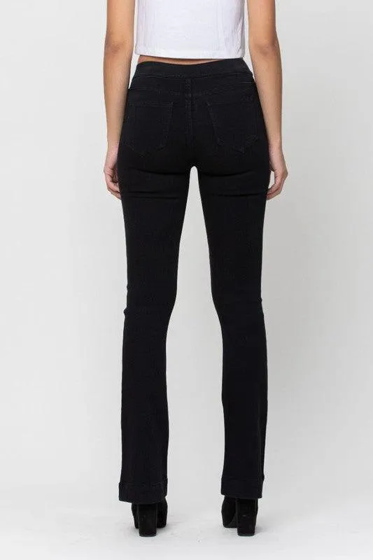 Pull on Black Flares - 33"