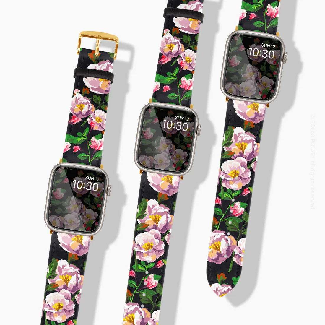 Purple Camellias - Apple Watch Band