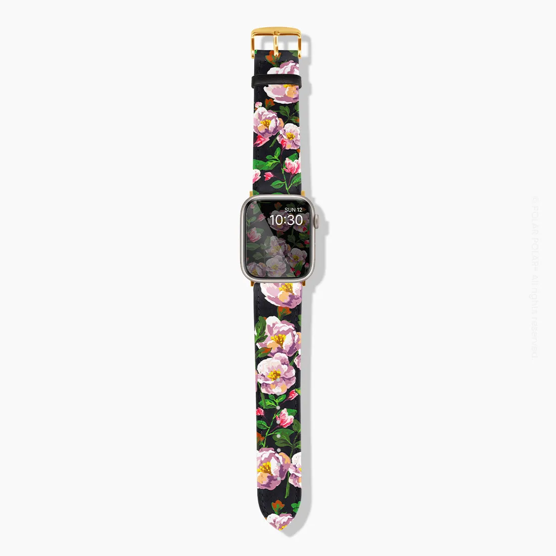 Purple Camellias - Apple Watch Band