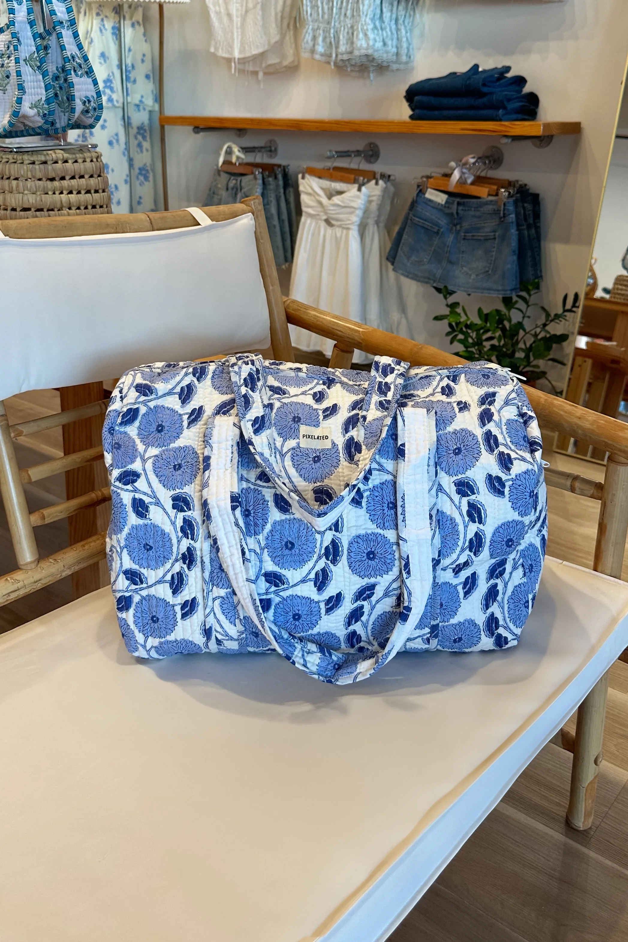 Quilted Weekender Bag By Pixelated