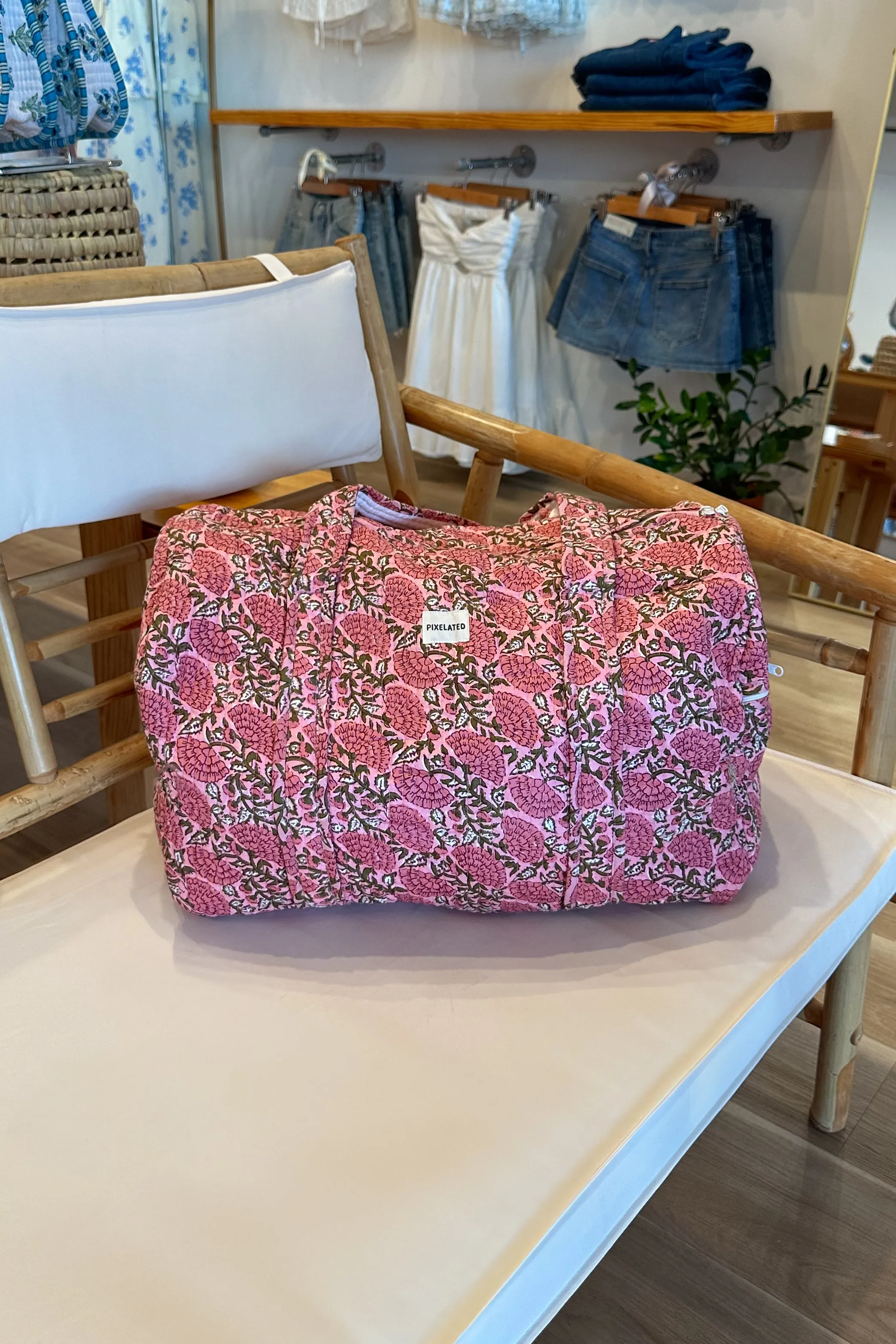 Quilted Weekender Bag By Pixelated