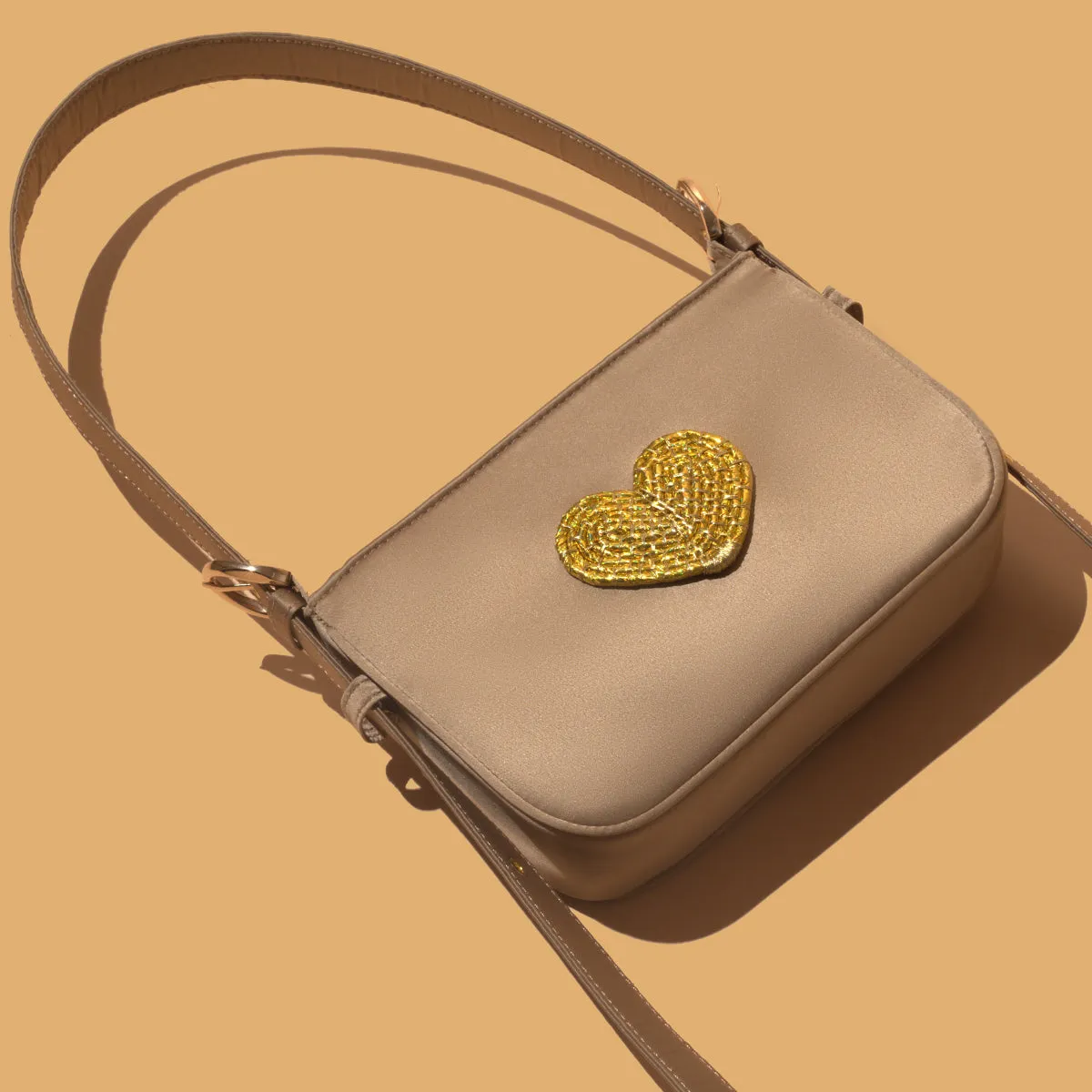"Pyaar" Satin Sling - Beige
