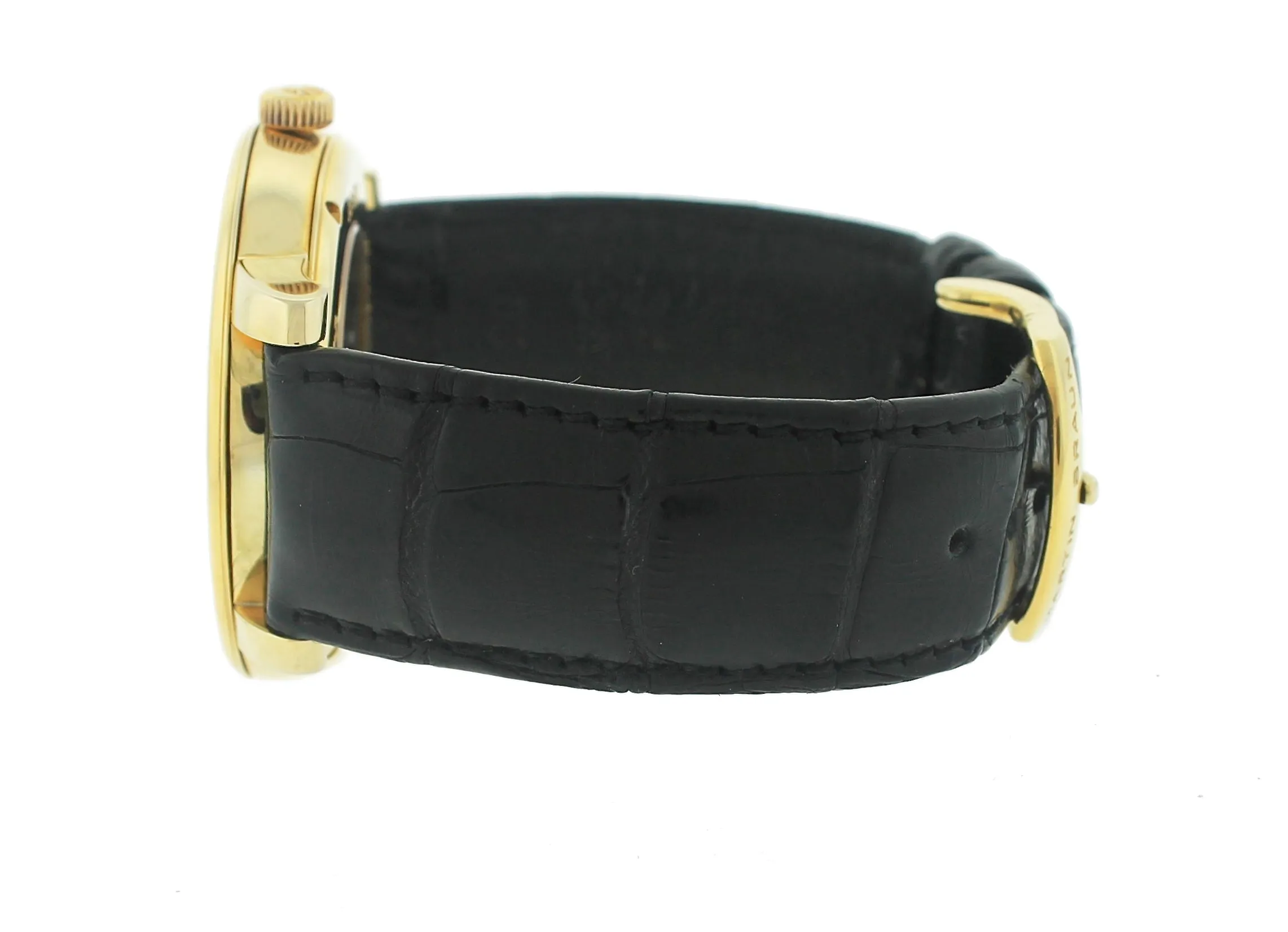 RARE Martin Braun Classic BL MAB 88 18K Yellow Gold Plated 41mm Black Dial Watch