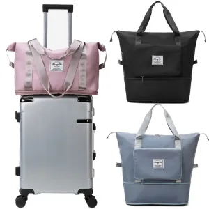 Realaiot Folding Travel Bag Large Capacity Waterproof Pouch Tote Carry On Luggage Portable Suitcases Unisex Duffel Bags Organizer Handbag