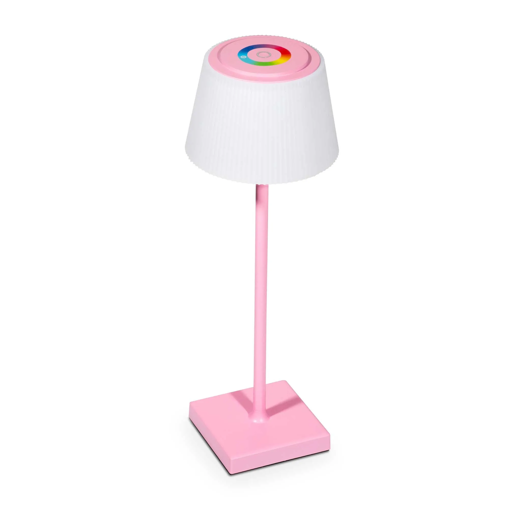 Rechargeable Table Lamp for Home, Office, Restaurants, RGB Colours - Pink - DH215