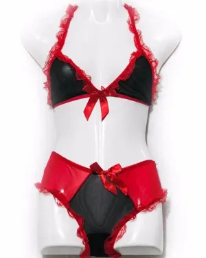 Red & Black Lingerie Set