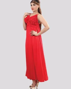 Red - FL-0024 - Flourish Nightwear