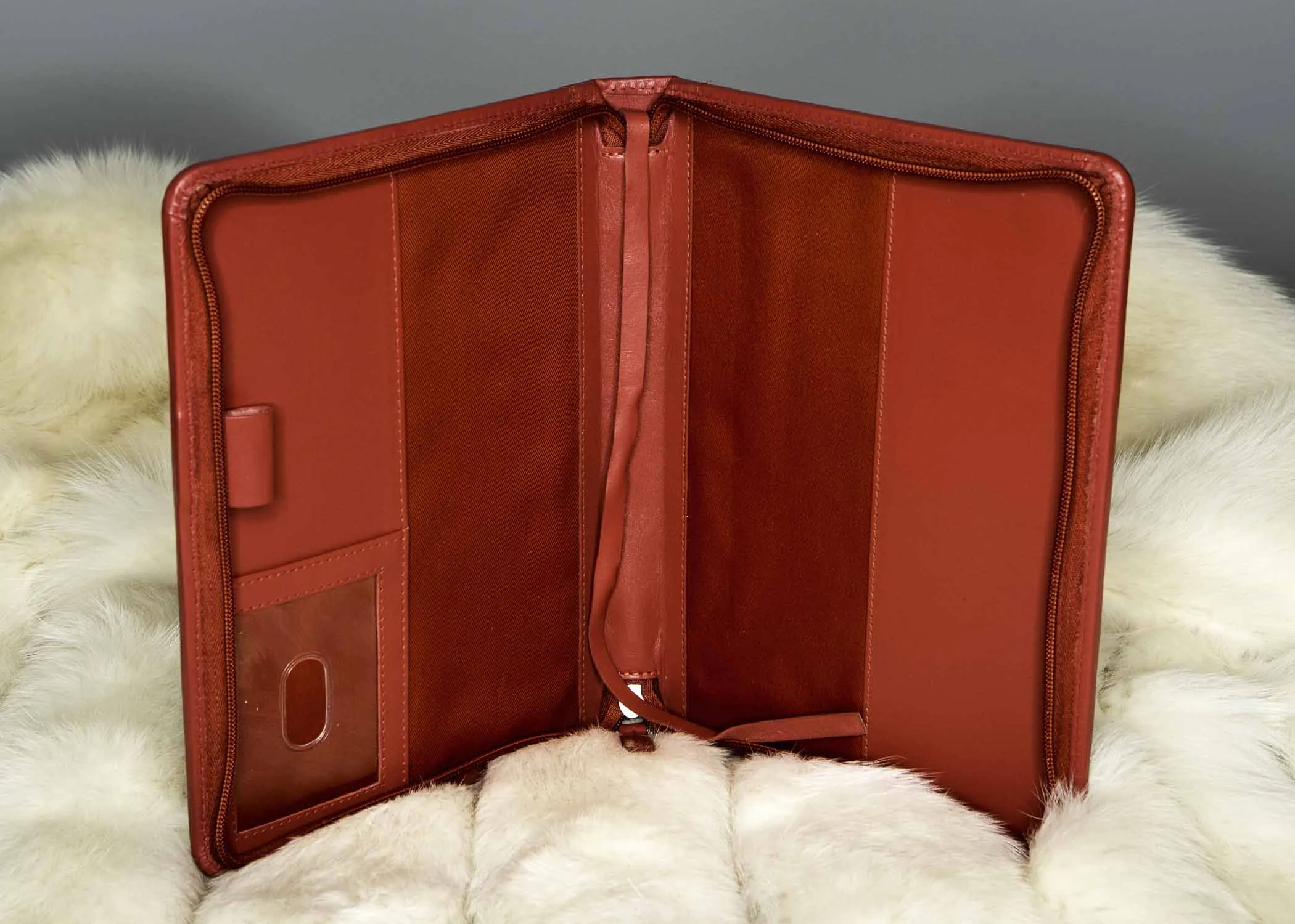 Red Leather Crest Ritual Cover