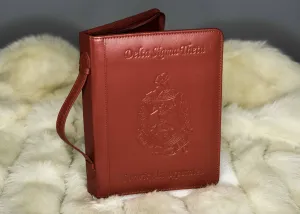 Red Leather Crest Ritual Cover