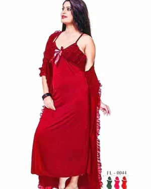 Red Nighty - FL-0044 - Flourish Nightywear
