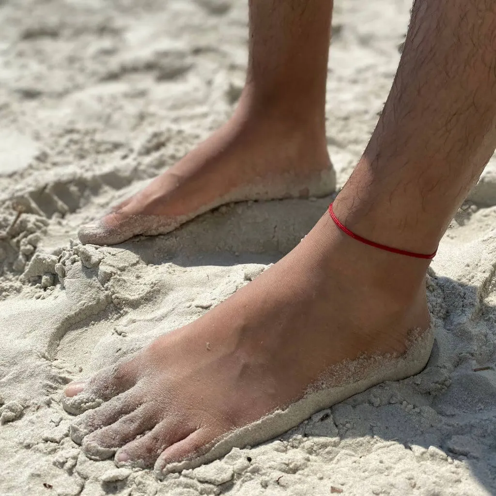 Red String Anklet - Adjustable & Waterproof