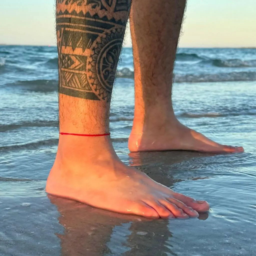 Red String Anklet - Adjustable & Waterproof