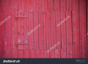 Red Wooden Barn  Backdrop