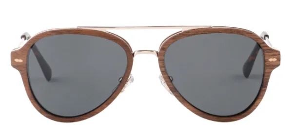 Redford / Metal x Wood Sunglasses / Polarized Lenses