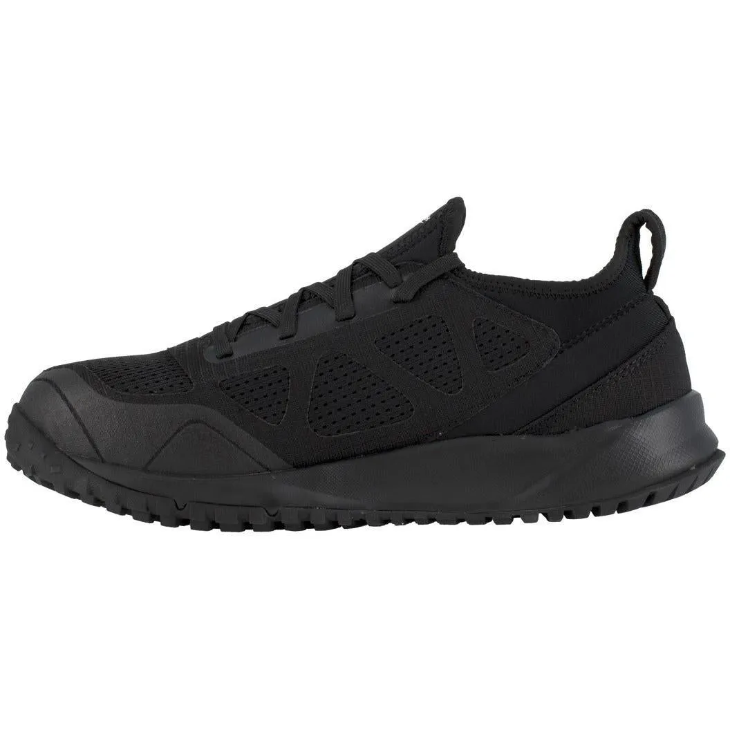 Reebok Men's Trail Running Oxford Steel Toe Terrain Work Shoe- Black- RB4090