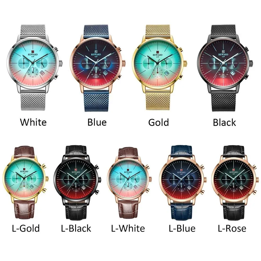 REWARD Men Sport Watches Waterproof Outdoor Wristwatch