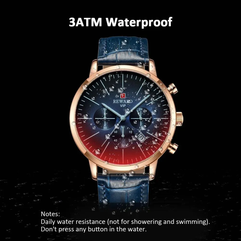 REWARD Men Sport Watches Waterproof Outdoor Wristwatch