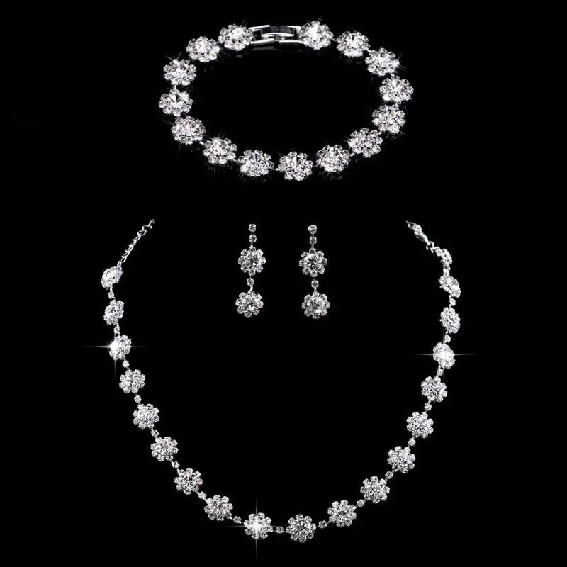 Rhinestone Crystal Bridal Jewelry Set