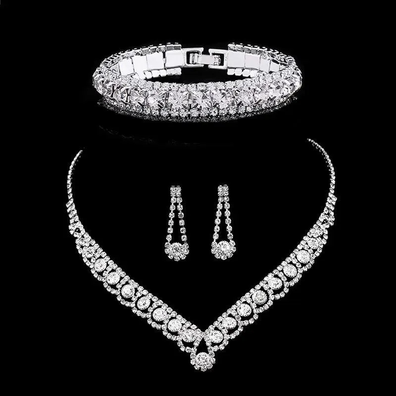 Rhinestone Crystal Bridal Jewelry Set