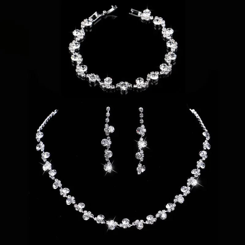 Rhinestone Crystal Bridal Jewelry Set
