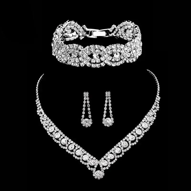 Rhinestone Crystal Bridal Jewelry Set