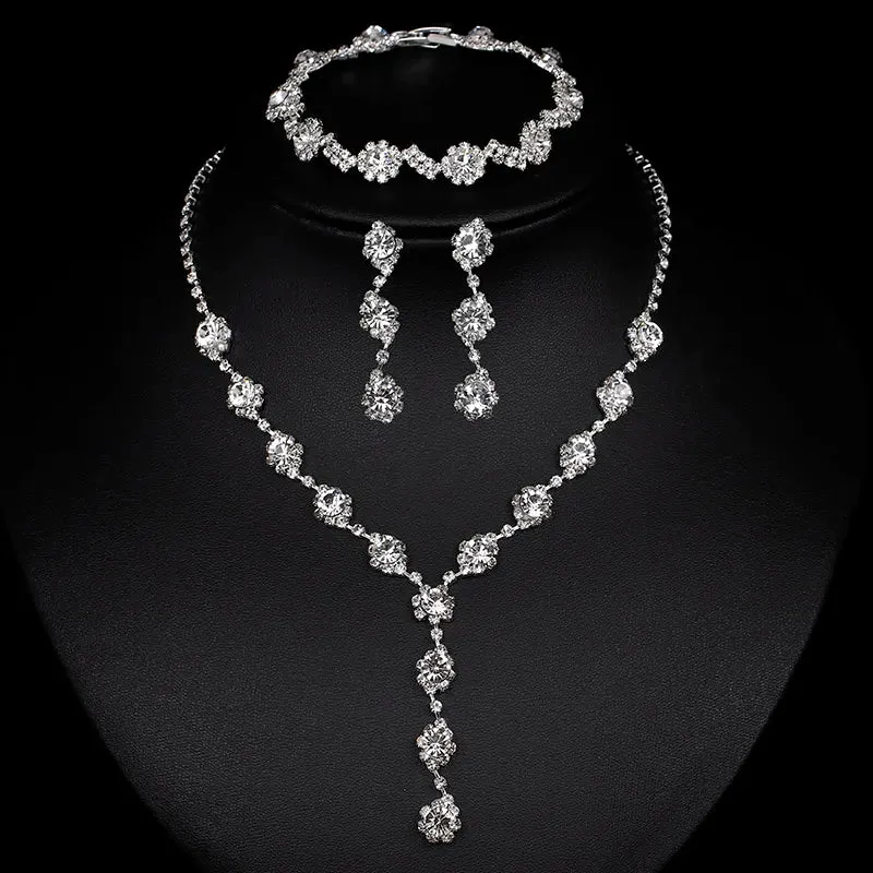 Rhinestone Crystal Bridal Jewelry Set