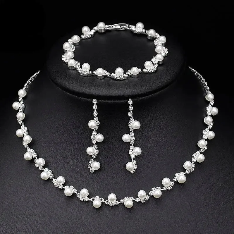 Rhinestone Crystal Bridal Jewelry Set
