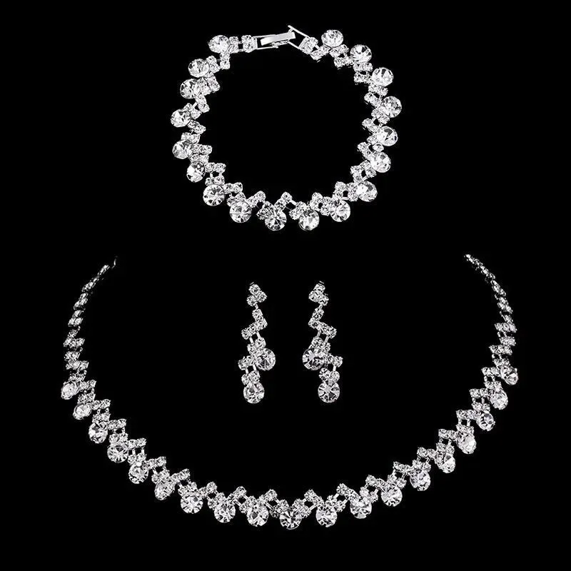 Rhinestone Crystal Bridal Jewelry Set