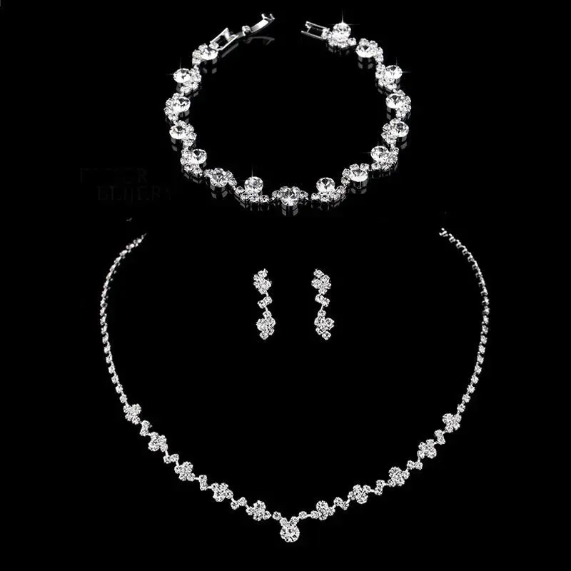 Rhinestone Crystal Bridal Jewelry Set