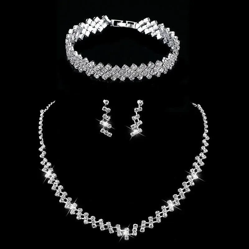 Rhinestone Crystal Bridal Jewelry Set