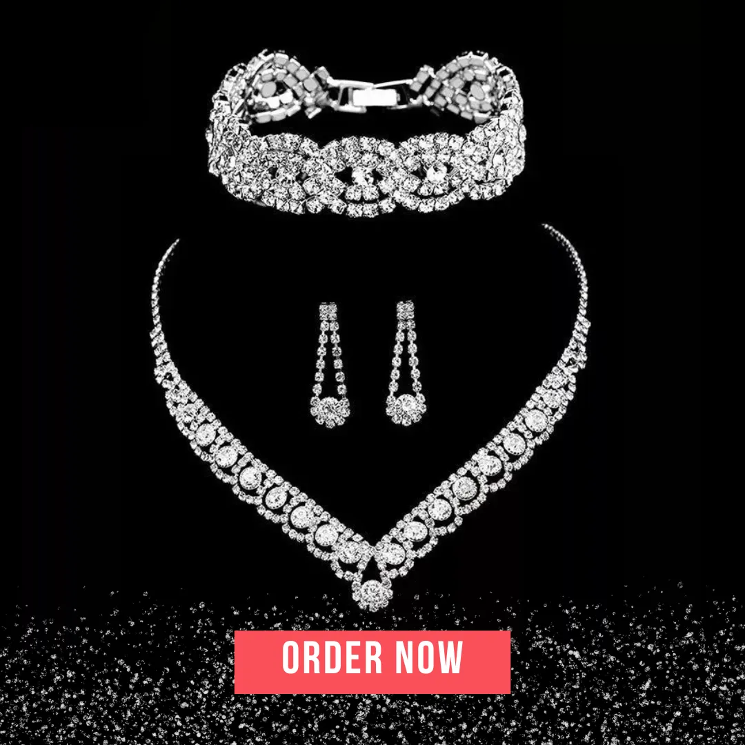 Rhinestone Crystal Bridal Jewelry Set
