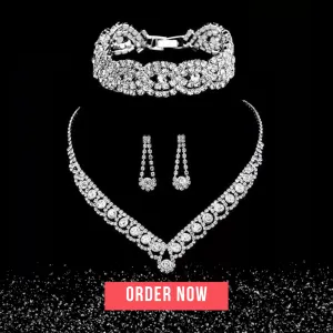Rhinestone Crystal Bridal Jewelry Set