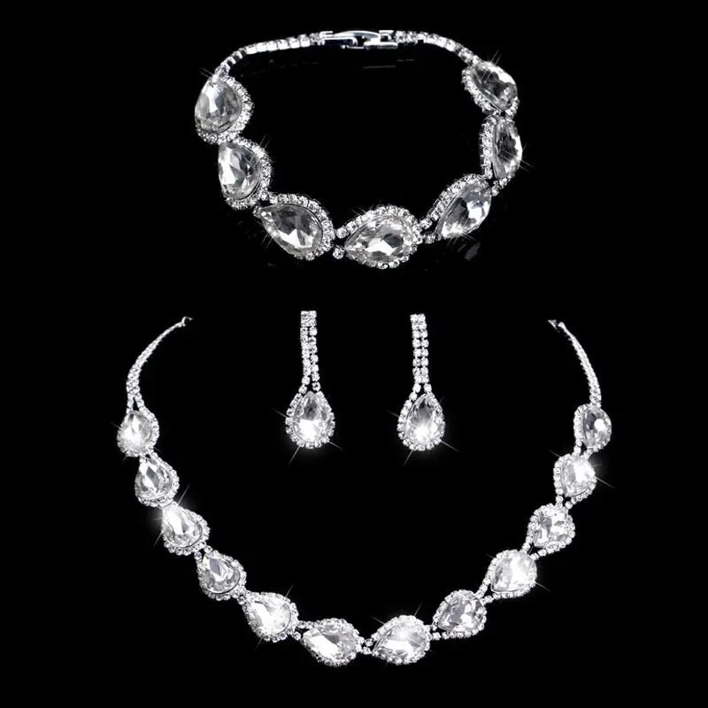 Rhinestone Crystal Bridal Jewelry Set