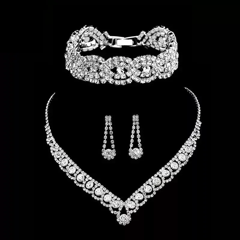 Rhinestone Crystal Bridal Jewelry Set