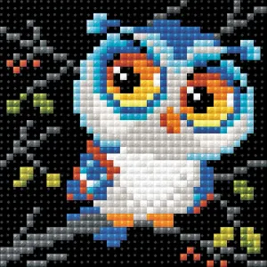 Riolis Diamond Mosaic Kits,  4"X4" - Owl