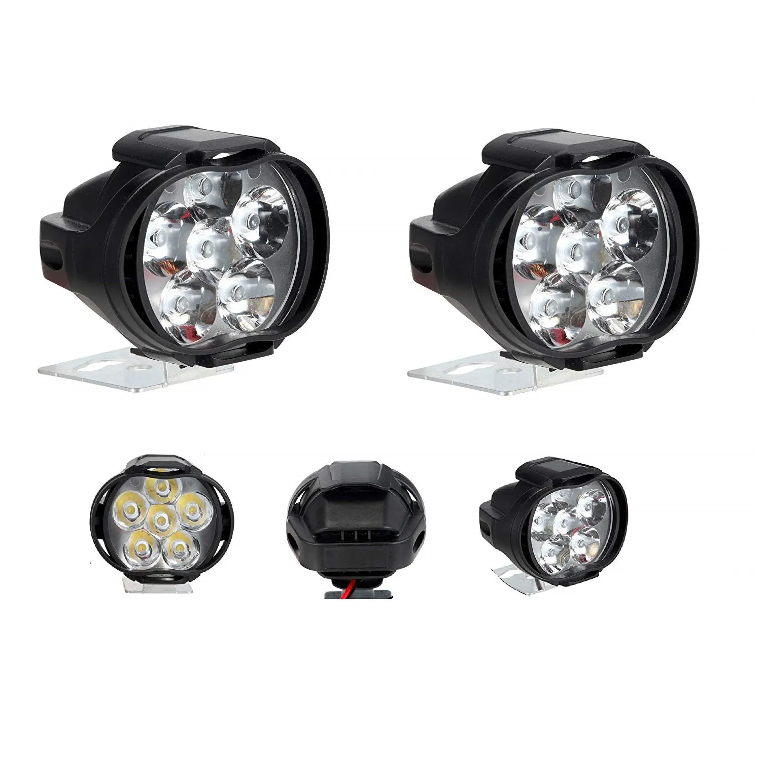 R.J.VON - Bike Led fog Lamp Light(10 W Each Pack of 2 Pcs)