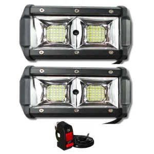 R.J.VON -Bike Led Fog Light Small 32 LED 96 w (Pack of 2 Pcs)