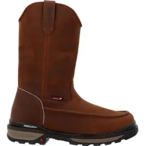 Rocky Men's Rams Horn 11" Soft Toe WP Work Boot -Crazy Horse- RKK0441