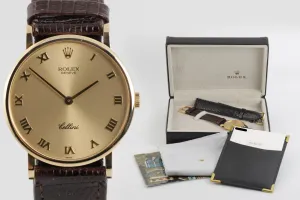 Rolex Cellini 5112 18k Yellow Gold 32mm Watch