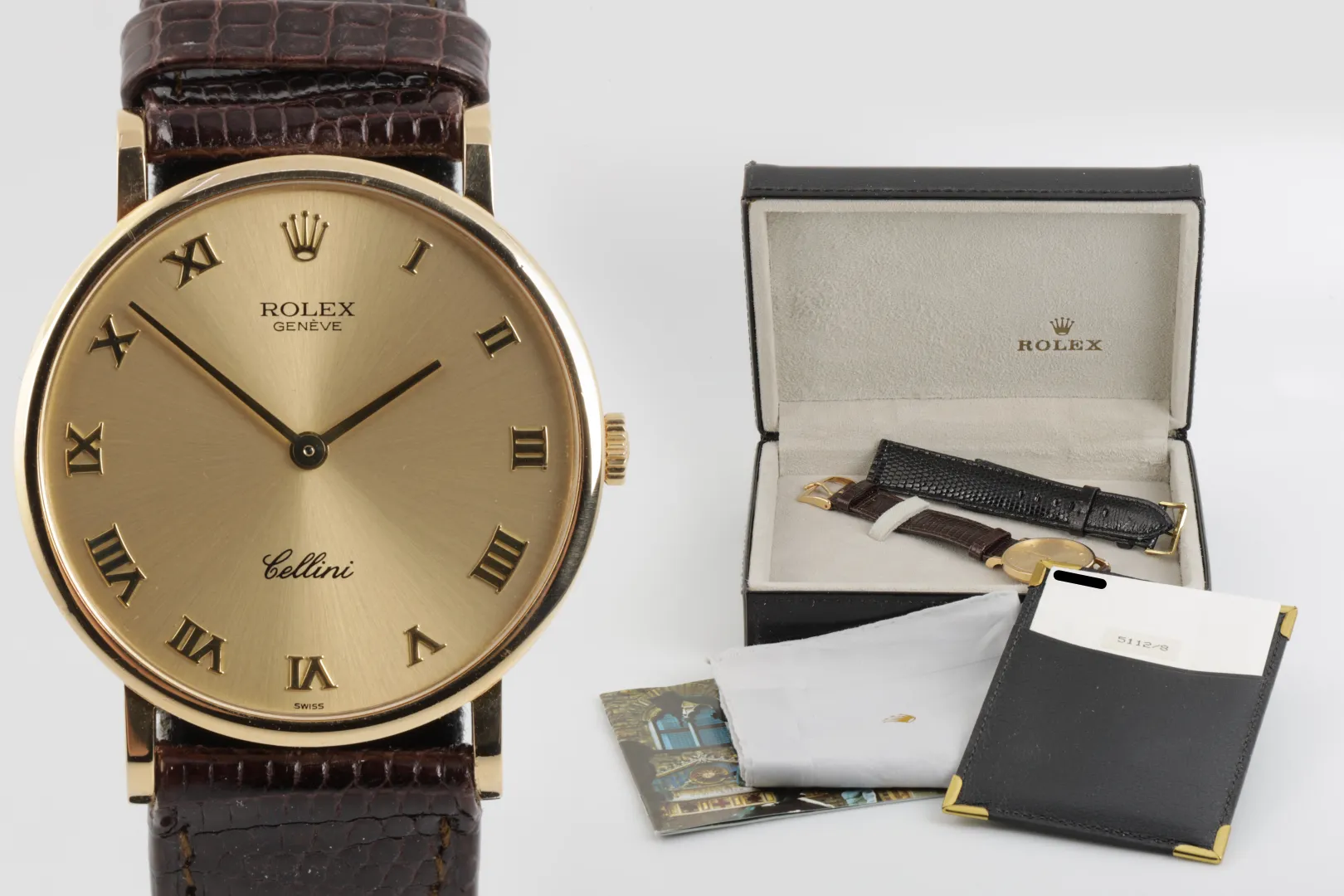 Rolex Cellini 5112 18k Yellow Gold 32mm Watch