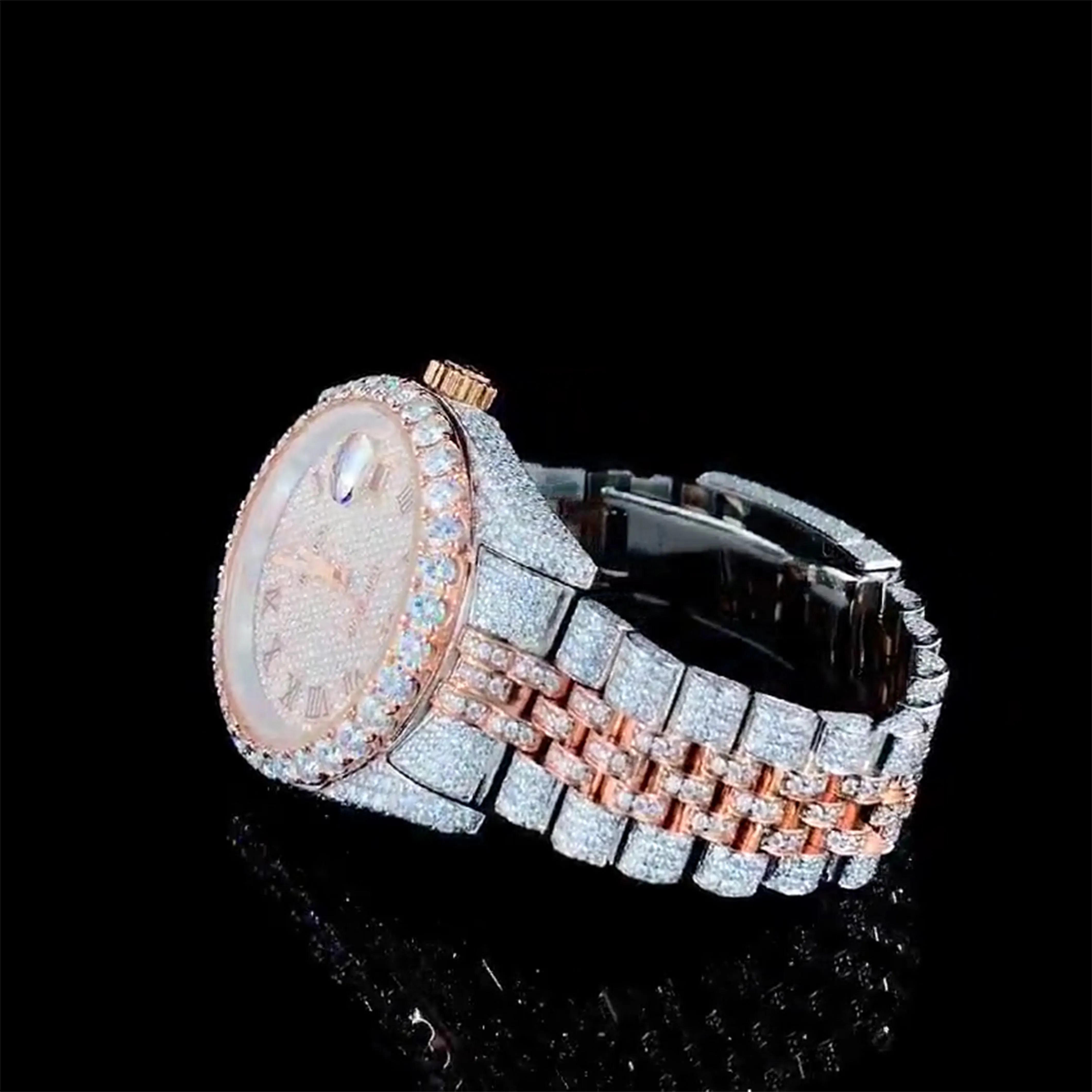 Rolex Moissanite Diamond Watch  W 73