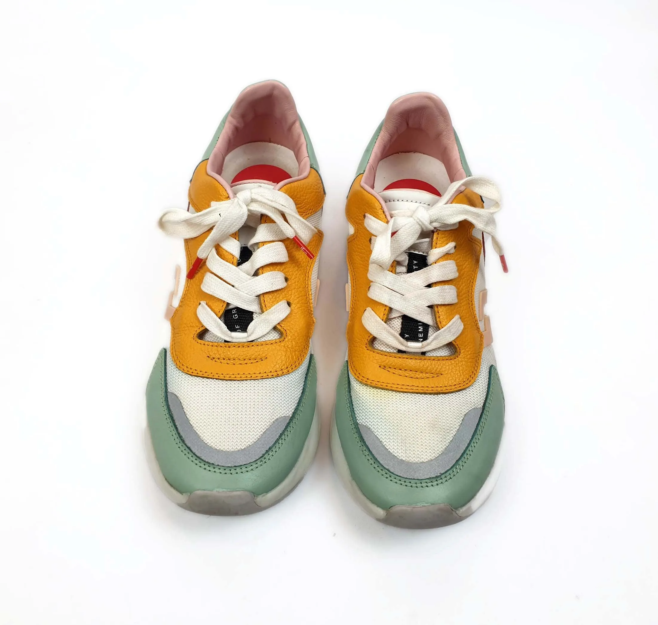 Rollie multi coloured laceup weekender sneaker size 38