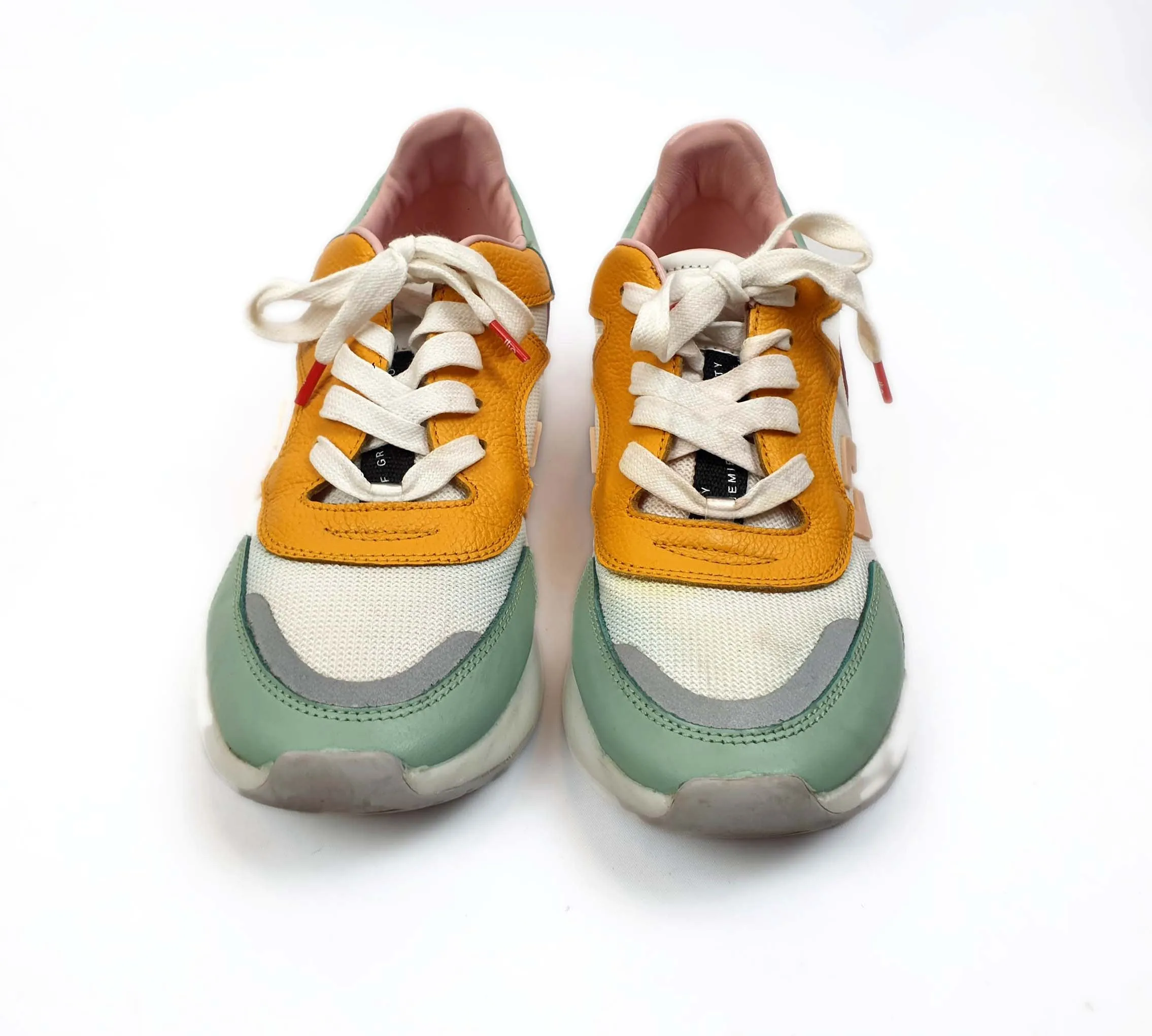 Rollie multi coloured laceup weekender sneaker size 38