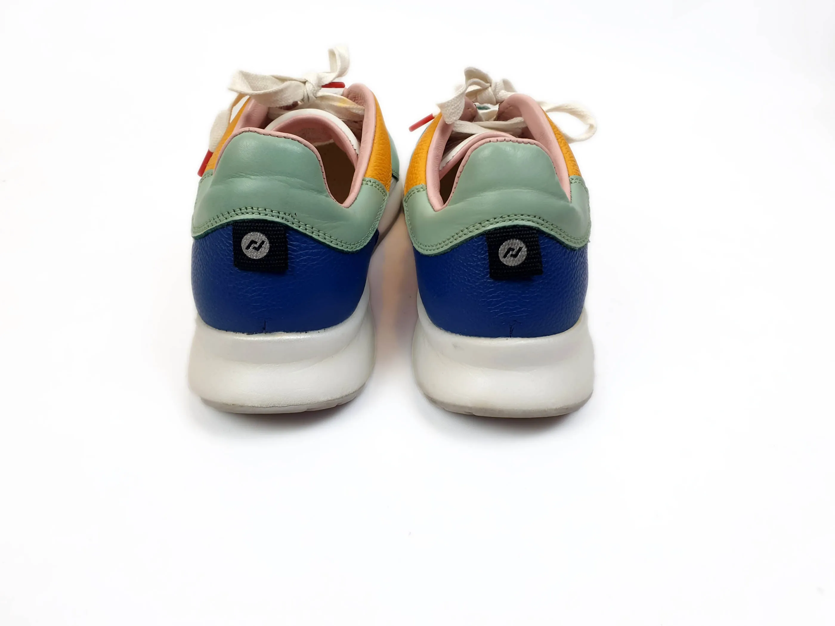 Rollie multi coloured laceup weekender sneaker size 38