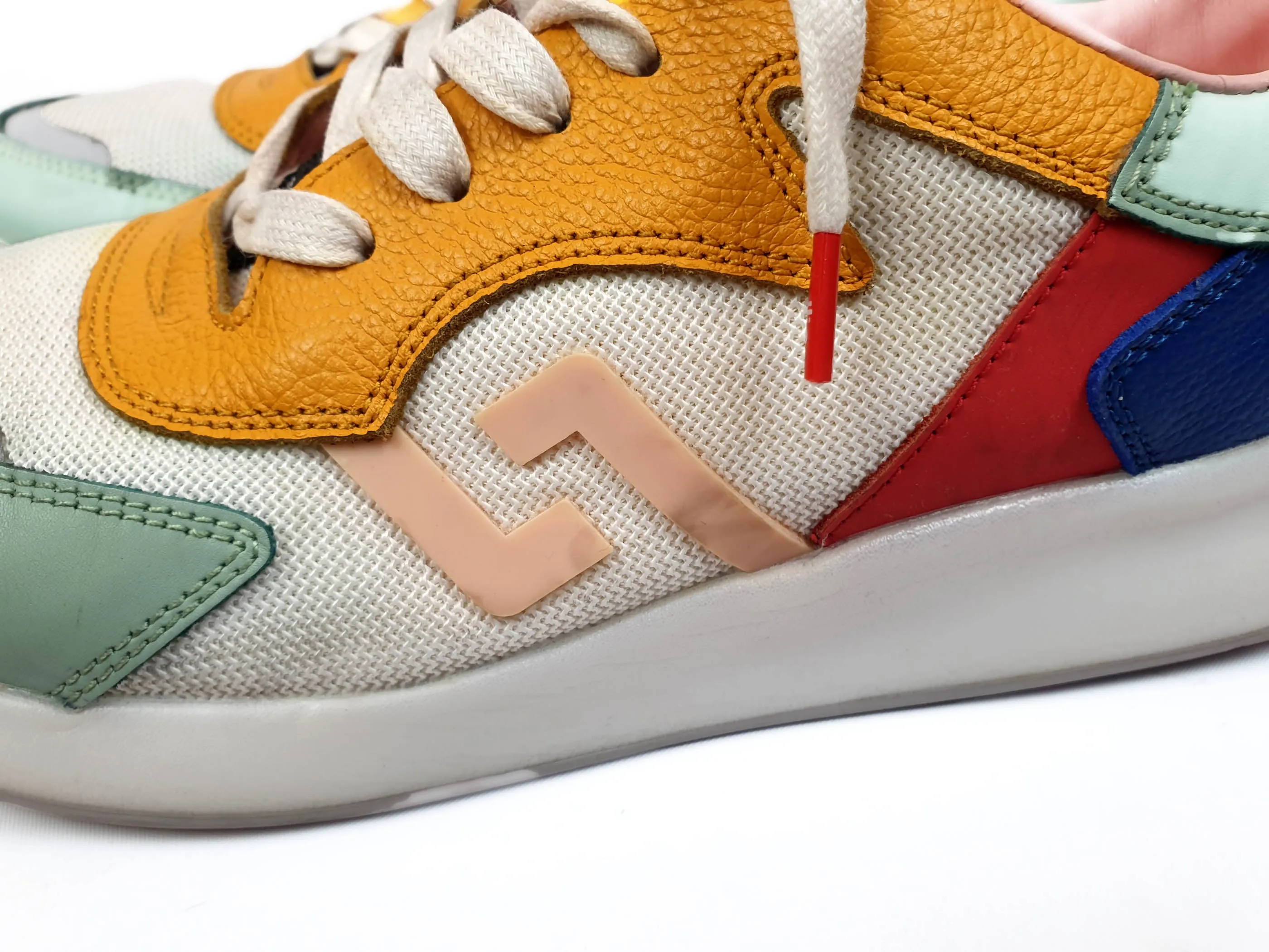 Rollie multi coloured laceup weekender sneaker size 38