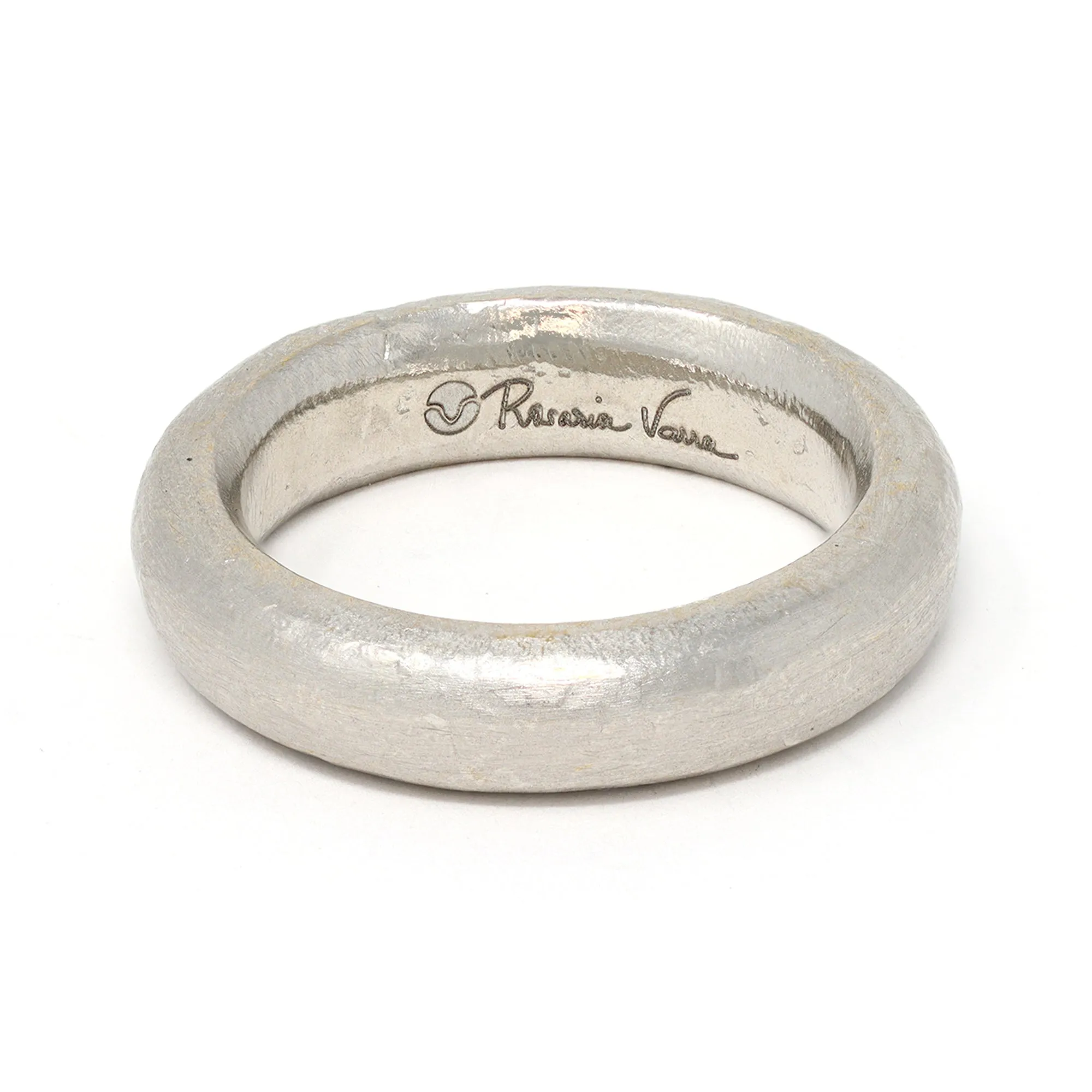 Rosaria Varra Platinum Band Ring