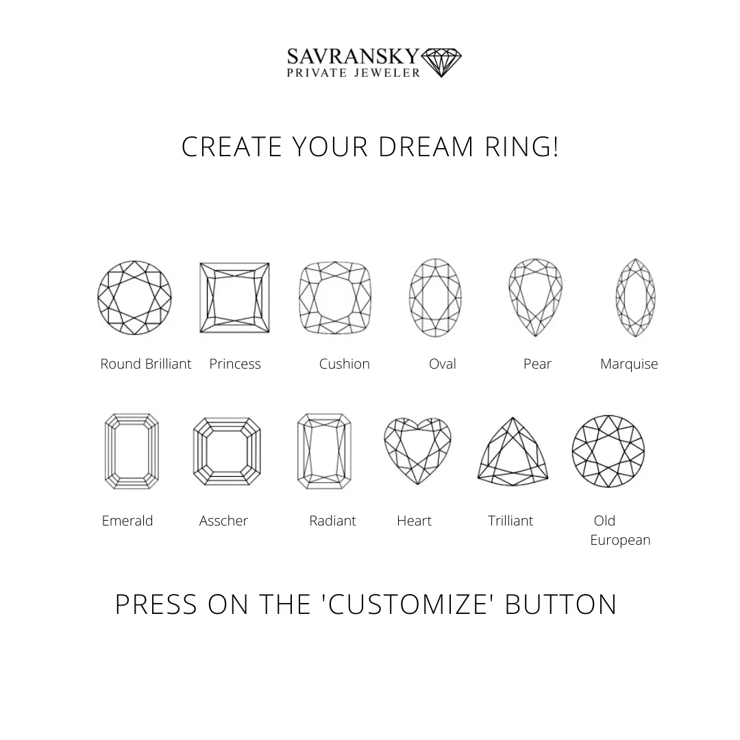 Round Brilliant Cut Hidden Halo Pave Engagement Ring Bridal Set - 402