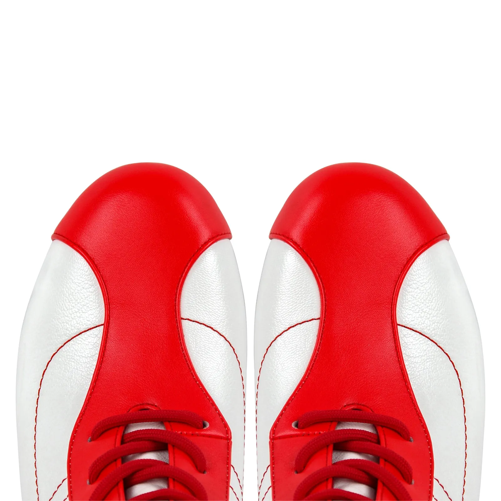 Round Toe Lace-up Boxing Ankle Boots
