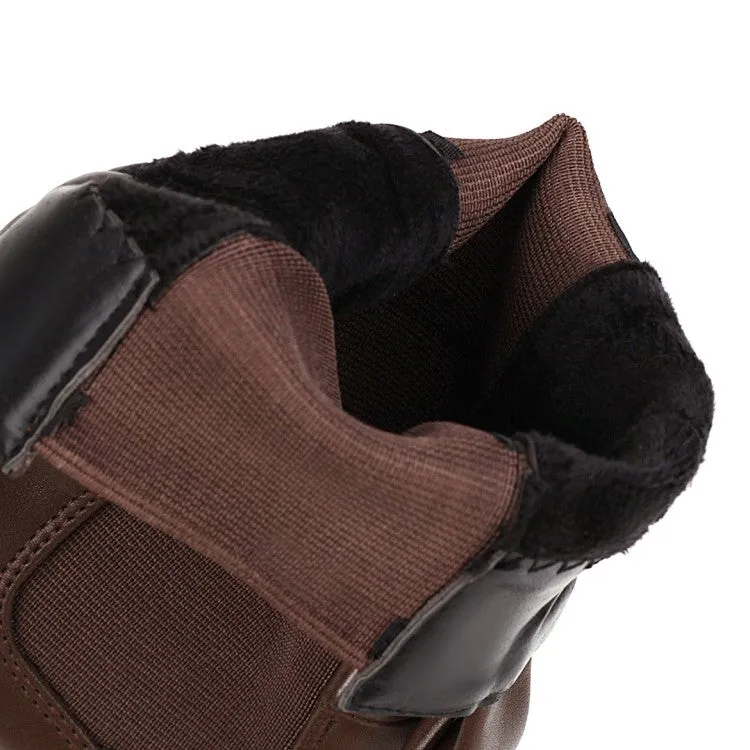 Round Toe Platform Womens Boots