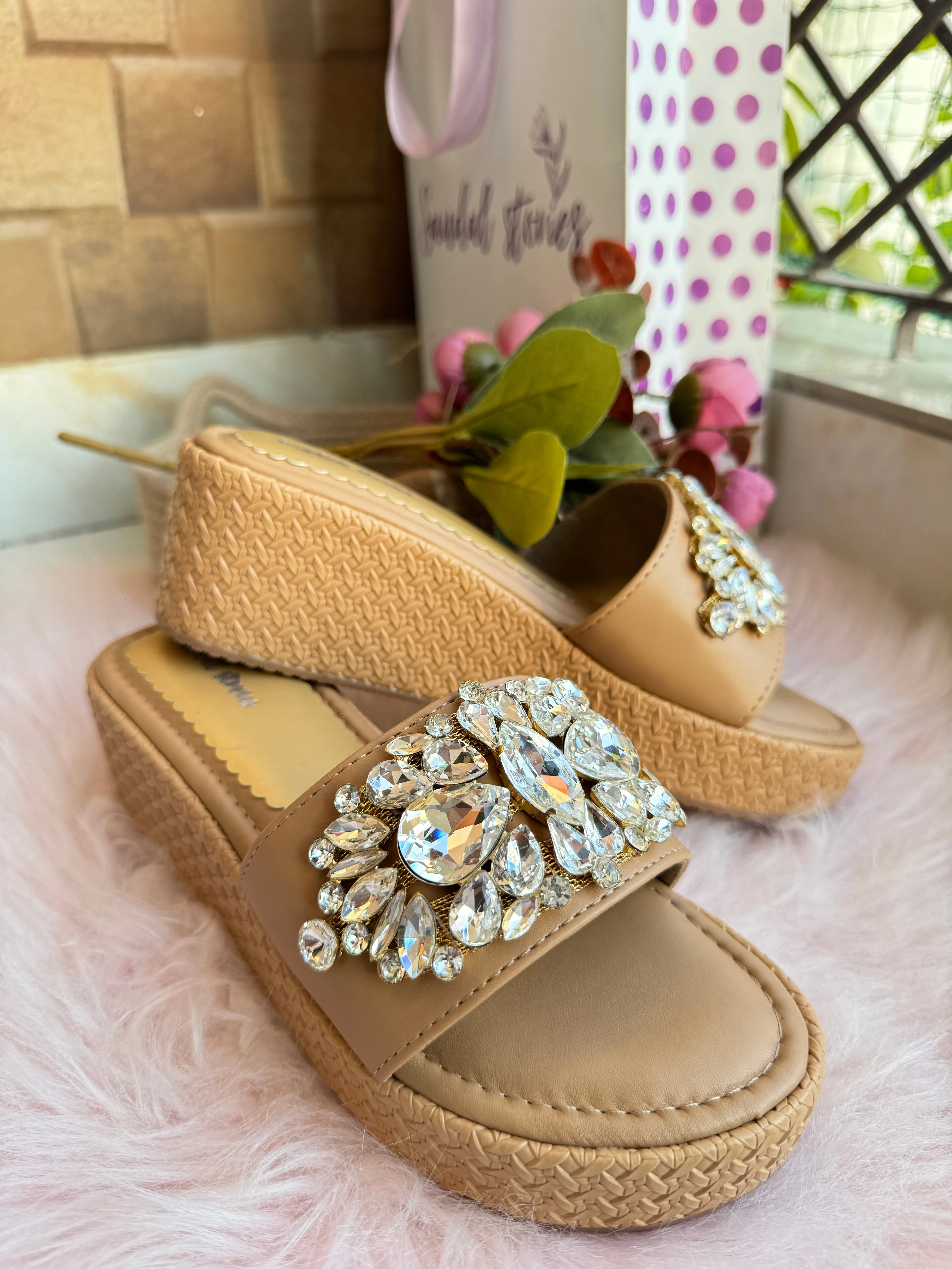 Royal Luxe Crystal Wedges